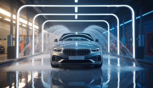 Voiture éblouissante protégée par technologie de lavage sans contact, sans micro-rayures.
