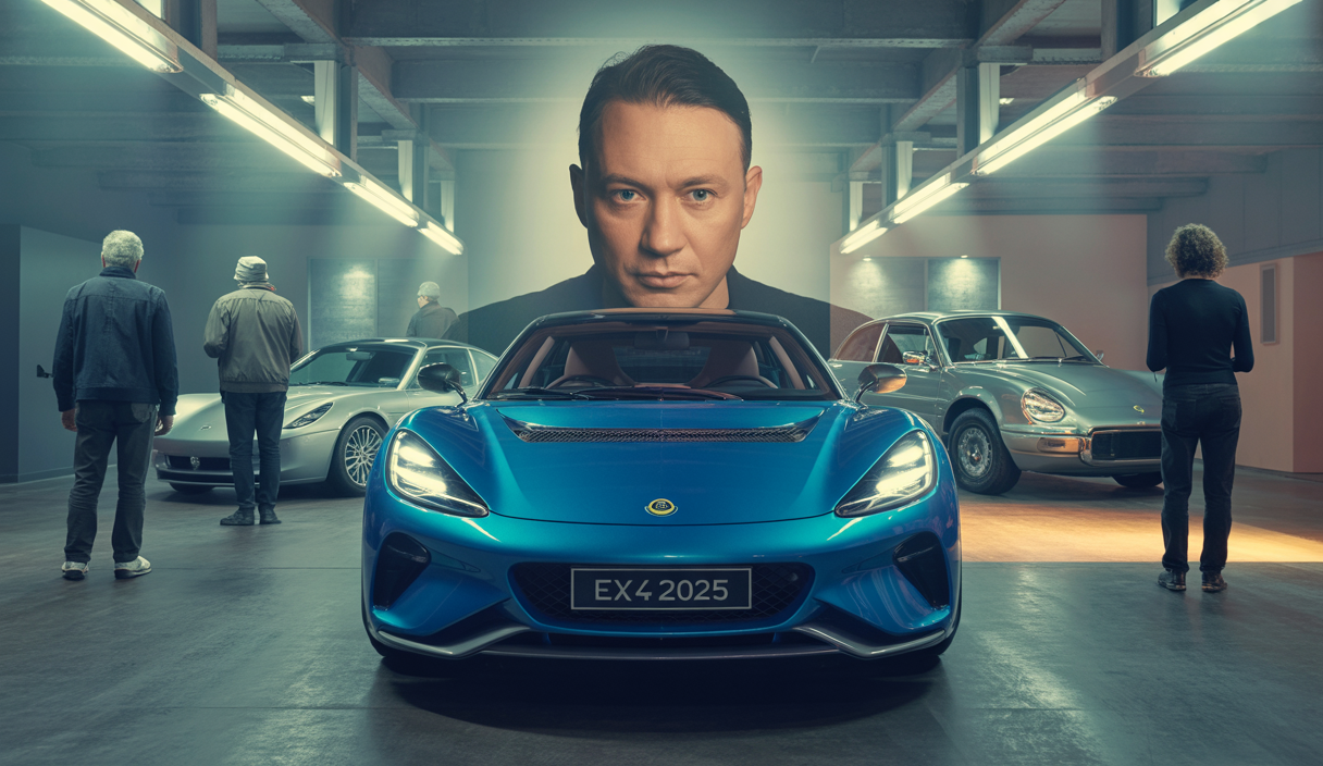 Voiture de sport Lotus Emira 2025 modifiée pour un concours